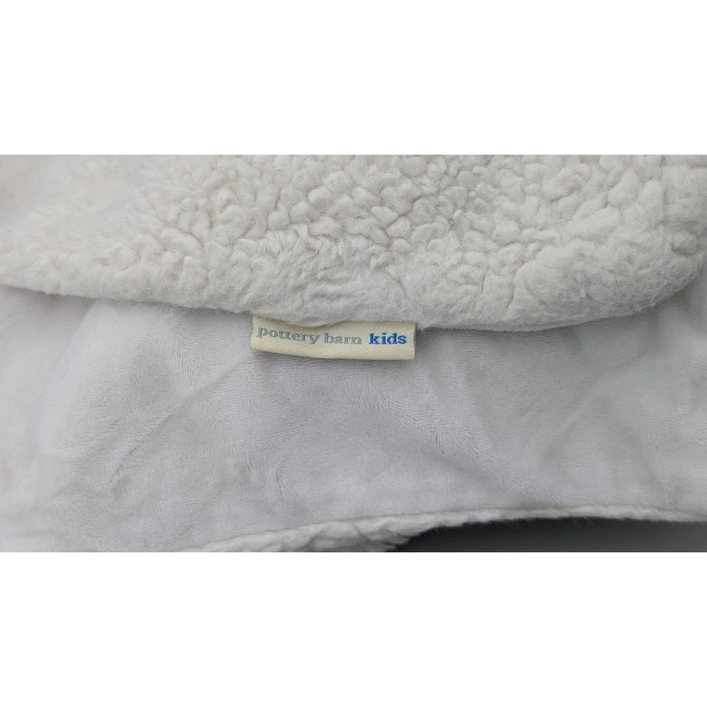 Pottery‎ Barn Blanket Kids Bunny Roll Up Baby Rabbit  Ears Tail Baby Shower Gift